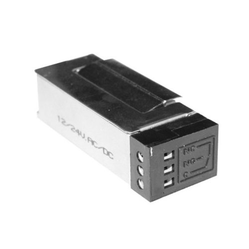 Elektromágneses zár segédérintkezővel, 12-24V AC/DC