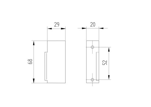 Elektromos zár, 12-24V AC/DC