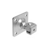 Talpas kapuforgáspont kontraanyával, M16, 80x80mm INOX