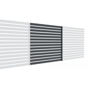 Kerítés összeállítás 20×100 léccel, 1,85x2m