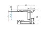 Alumínium kerítés adapter készlet 20 - 1700mm kitöltéshez