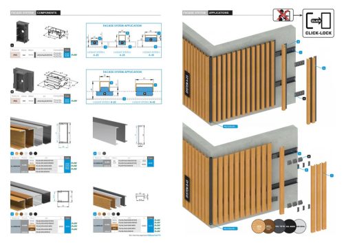 Alumínium kerítésadapter 20 mm-es betétekhez és homlokzati rendszerhez, 25 × 25 – 6,0 m – fa dekor világos tölgy – W02