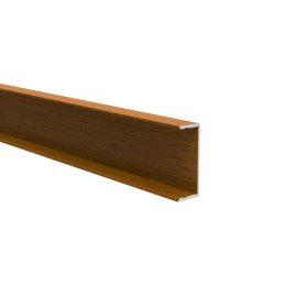   Alumínium kerítéssablon adapter 40 mm töltetekhez és homlokzati rendszerhez, 45 x 20 – 6,0 m – fa dekor arany tölgy - W0