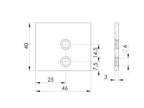 Alumínium burkolat panel kitöltő adapter R7016