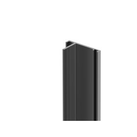 Alumínium ütköző profil kapuhoz 40x20