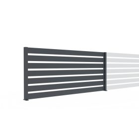 Kerítés összeállítás 20×100 léccel, 0,9x2m