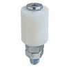 Támasztógörgő fehér PVC D25mm