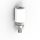 Támasztógörgő fehér PVC Zn, D30mm, white