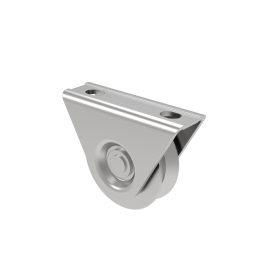 Csavarozható talpú tolókapu görgő, V, D100 V-profilhoz