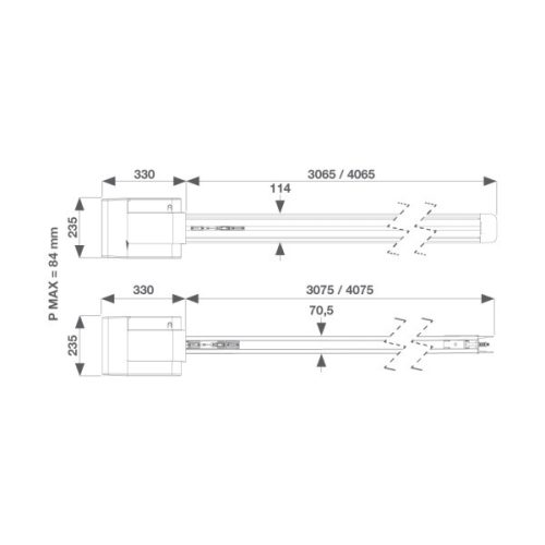 KEY HA8SS garázsmotor szett