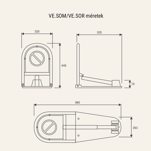 BENINCA KIT-VE.SOR motoros parkolásgátló szett