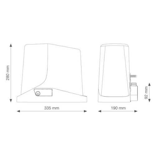 KEY KTUS162KS tolómotor szett 230v 1600kg-ig