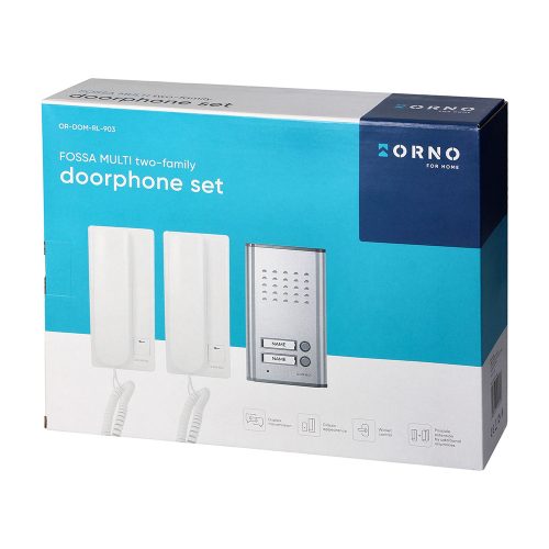 OR-DOM-RL-903 2 vezetékes, 2 lakásos kaputelefon szett