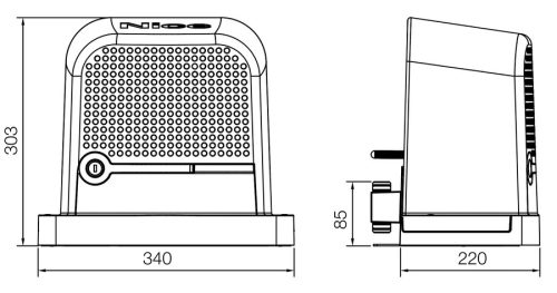 NICE ROBO-600-ZKIT Úszó/tolókapu automata mozgató max 600kg
