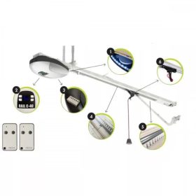   Roger KIT C40 MOX garázskapunyitó motor szett 3300 mm sínnel