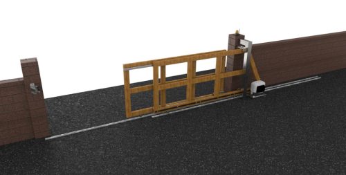 Teleszkópos rendszer 2 részes TOLÓKAPUHOZ 15m-ig