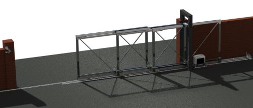 Teleszkópos rendszer 3 részes TOLÓKAPUHOZ 15m-ig,